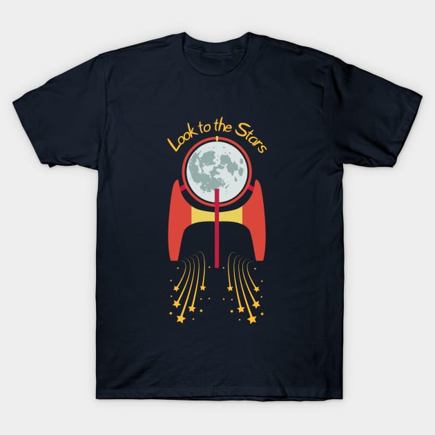 Look to the Stars, Della Duck T-Shirt by Amores Patos 